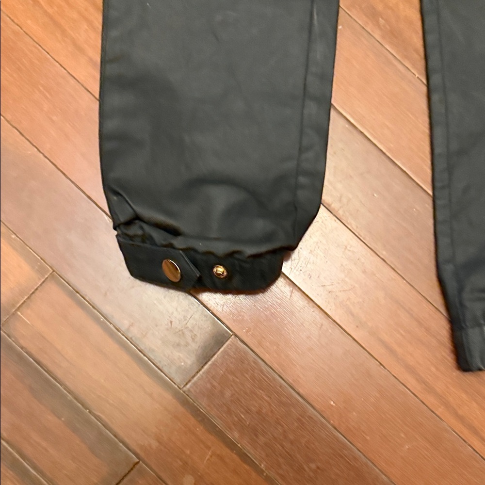 Men’s Black Quilted Knee Jumpsuit with Belt - Picture 11 of 16